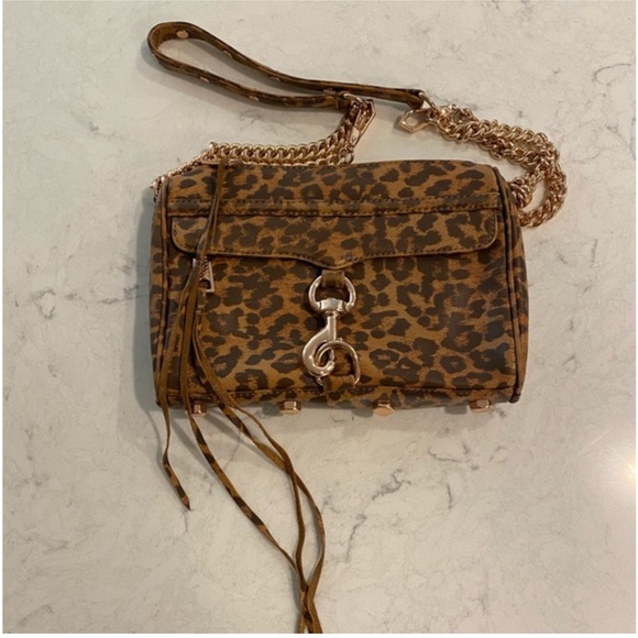 Rebecca Minkoff Animal Print Leather Crossbody - Picture 2 of 5